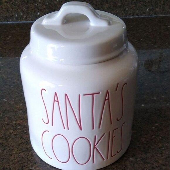 Rae Dunn santa cookie jar artisan collection Cottage Granny 90s Collectible NWOT - Picture 1 of 5